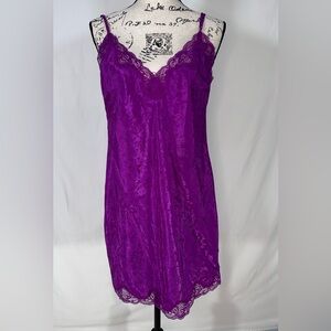 Victorias Secret Gold Label Slip Large Purple Fairy Coquette Romantic Whimsical